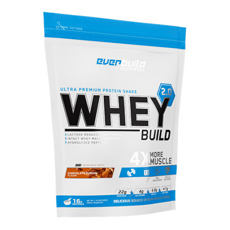 EVERBUILD Whey Protein Build 2.0 / Bag / Chocolate Fusion / 0.5g.
