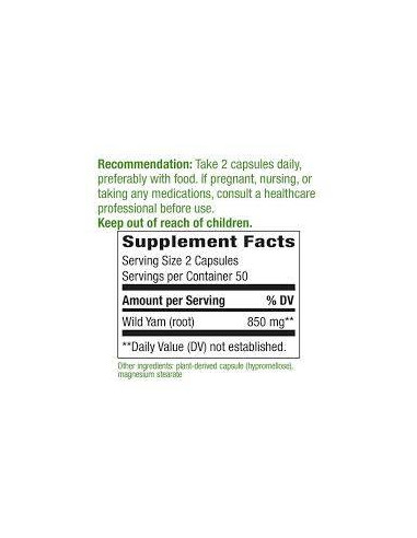 Wild Yam Root 425 mg
