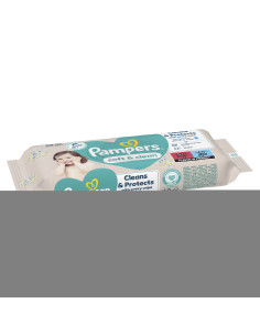 PAMPERS Soft - Clean, бебешки мокри кърпички, 60 бр. 2