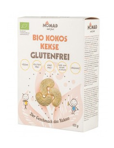 Безглутенови бисквити с кокос - био, Nomad, 125 г