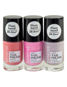 Комплект веган лакове за нокти Pretty in Pastel, Benecos, 3 бр 2