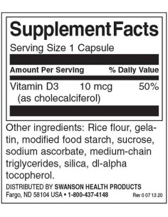 Vitamin D-3 400 IU 2