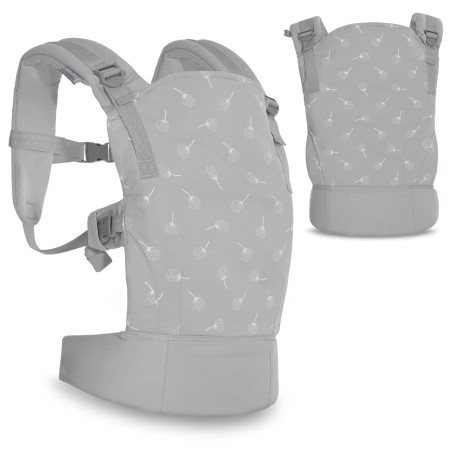 Ергономична раница/кенгуру за бебе Lorelli Wally, grey floral