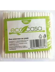 100 клечки за уши в плик ЕКО