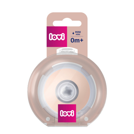 Силиконов биберон за хранене Lovi Mammafeel, MINI, 0м+