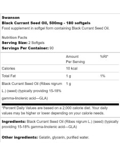 Black Currant Seed Oil 500 mg 2