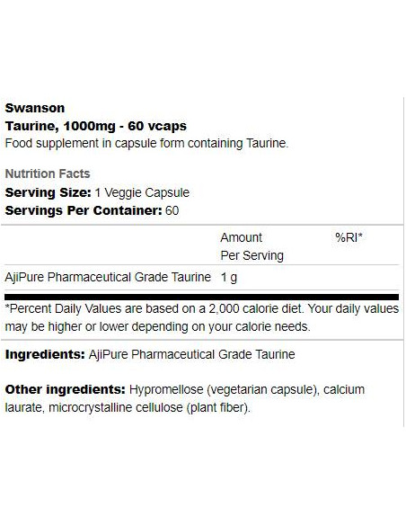 Taurine 1000 mg