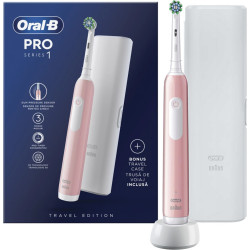ORAL-B PRO Серия 1 Розова, електрическа четка за зъби, с кутийка