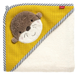 babyFEHN - Хавлия с качулка Otter Theo, 80х80см
