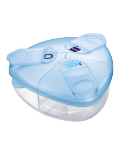 Дозатор за сухо мляко MAM с три отделения син