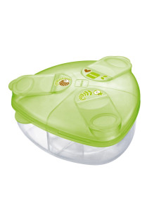 Дозатор за сухо мляко MAM с три отделения зелен