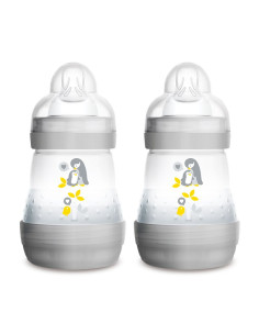 Шише MAM Easy Start Anti Colic 160ml 2бр сиви