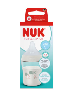 NUK Perfect Match Шише РР 150мл. със силиконов биберон за хранене S, 0+мес., Овца