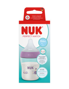 NUK Perfect Match Шише РР 150мл. със силиконов биберон за хранене S, 0+мес., Хипо