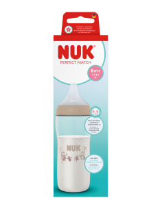 NUK Perfect Match Шише РР 360мл. със силиконов биберон XL, 6+мес., Маймуна