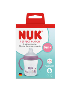 NUK Perfect Match Шише за сок 150 мл., 6+мес.,  Хипо, лилаво