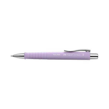 Химикалка Faber-Castell Poly Ball - XB, цвят люляк