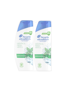 HEAD-SHOULDERS Пакет Ментол, шампоан, 2бр. х 330мл.