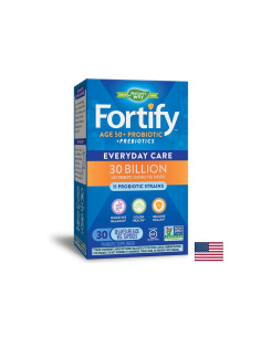 Пробиотик + пребиотици 50+ ежедневна грижа Fortify Age 50+ Probiotic Everyday Care 30 млрд. активни пробиотици, 30 капсули съ