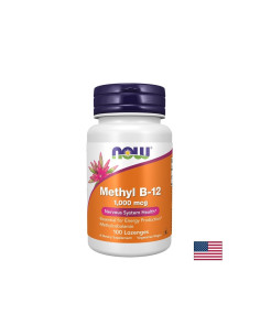 Витамин B12 (метилкобаламин) Енергия, добра памет и здрава нервна система 1000 µg, 100 таблетки за смучене