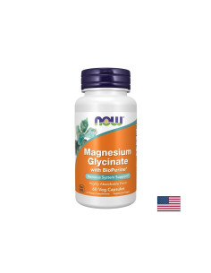 Магнезий (бисглицинат) 200 mg + BioPerine Спокоен сън и устойчивост на стрес 60 капсули