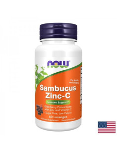 Черен бъз + Цинк 3 mg + Витамин C 100 mg За силен имунитет 60 таблетки за смучене