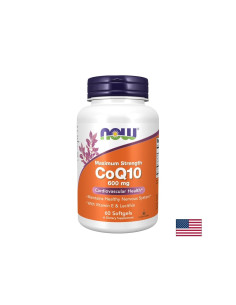 Коензим Q10 600 mg + Витамин E 20 mg + Лецитин 50 mg За здраво сърце и енергия 60 софтгел капсули