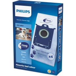 Philips Еднократна торба за прах FC8023/04 4 s-bag Anti-odour 15 повече капацитет Hygie