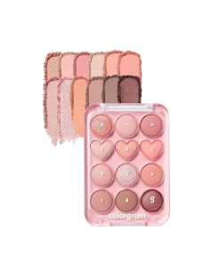 Colorgram PIN POINT EYESHADOW PALETTE 01 PEACH+CORAL