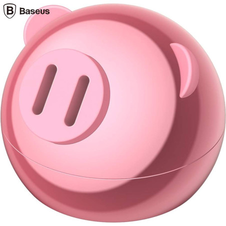 Ароматизатор за автомобил с формата на прасе и четири аромата - Baseus Little Fragrant Pig Fragrance Holder (SUXUN-XZ04) (розов)