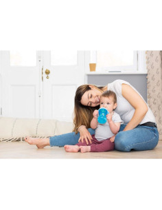 Бебешка преходна чаша MAM Fun to Drink, със светещи в тъмното дръжки, 270 мл. 2