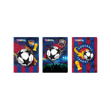 Тетрадка A5 мека корица 32 л. ред Football Colorino