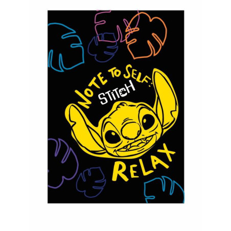 Тетрадка A4 60 листа, широк ред -  Stitch Black - Relax