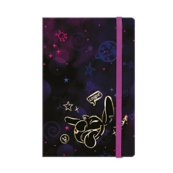 Тетрадка с ластик A5 - 80 л ред - STITCH GOLD - 1