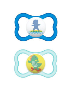 Залъгалкa MAM Air Soother Blue, 2бр., 12 м+
