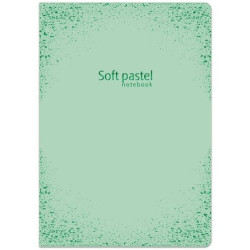 Тетрадка Lastva Soft Pastel - А5, 52 листа, широки редове, с ляво поле, асортимент
