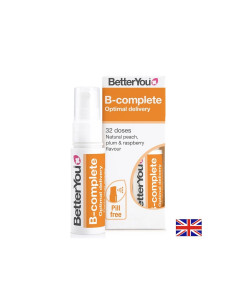 Витамин B комплекс За повече енергия 25 ml, 32 дози, с вкус на праскова, слива и малина