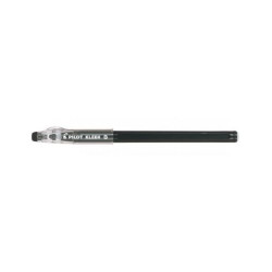 Изтриваща се химикалка с гума Pilot Kleer - Черна, 0.7 mm