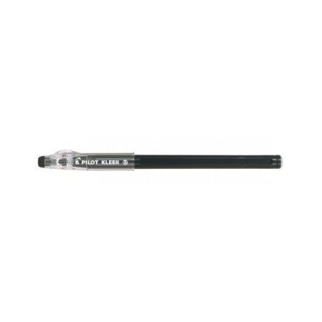 Изтриваща се химикалка с гума Pilot Kleer - Черна, 0.7 mm