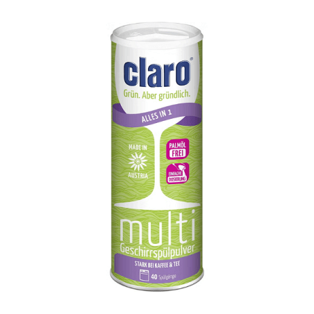 Claro Multi прах за съдомиялна "Всичко в 1", 800 гр