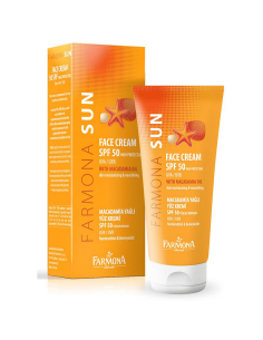 Слънцезащитен Крем за Лице с висока защита SPF 50 UVA/UVB Farmona Sun with Macadamia Oil