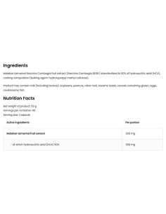 Garcinia Cambogia 500 mg - 60- HCA / Vege 2