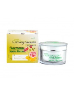 Крем за лице с алое, какаово масло и мастикс, Grazzia, 50 мл
