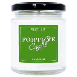 Ароматна свещ с късметче Next Lit Fortune Candle - Тропическа гора, на български