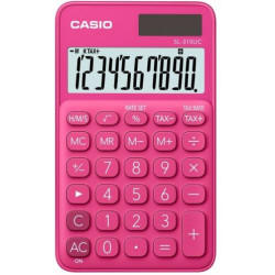 Калкулатор Casio - SL-310UC джобен, 10 dgt, цикламен