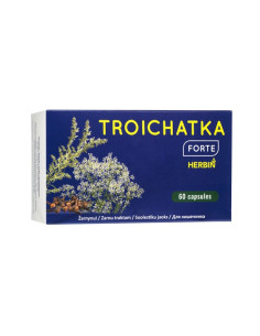 Troichatka Forte - Лен 800 mg + Ким 400 mg + Карамфил 200 mg Чревен комфорт и храносмилателен баланс 60 капсули