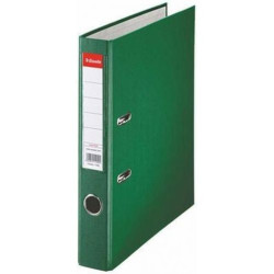 Класьор Esselte Eco - А4, 5 cm, PP, метален кант, сменяем етикет, зелен