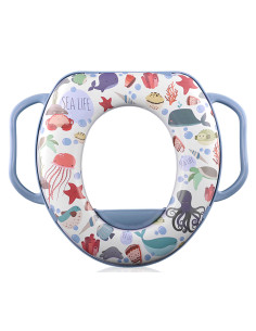 Мека приставка с дръжки за тоалетна чиния Lorelli, Blue sea 2