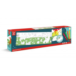 Творчески комплект, Hape, Хартиена ролка за оцветяване, Динозаври
