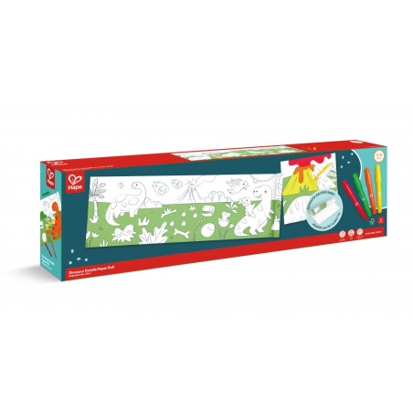 Творчески комплект, Hape, Хартиена ролка за оцветяване, Динозаври